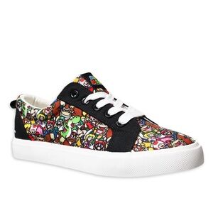 Nintendo Black Sneakers Contemporary Low-Top